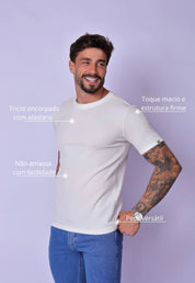 Camiseta Masculina Tricot Branca