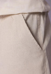 Shorts de Linho Masculino Bege