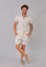 Camisa Masculina Linho com Viscose