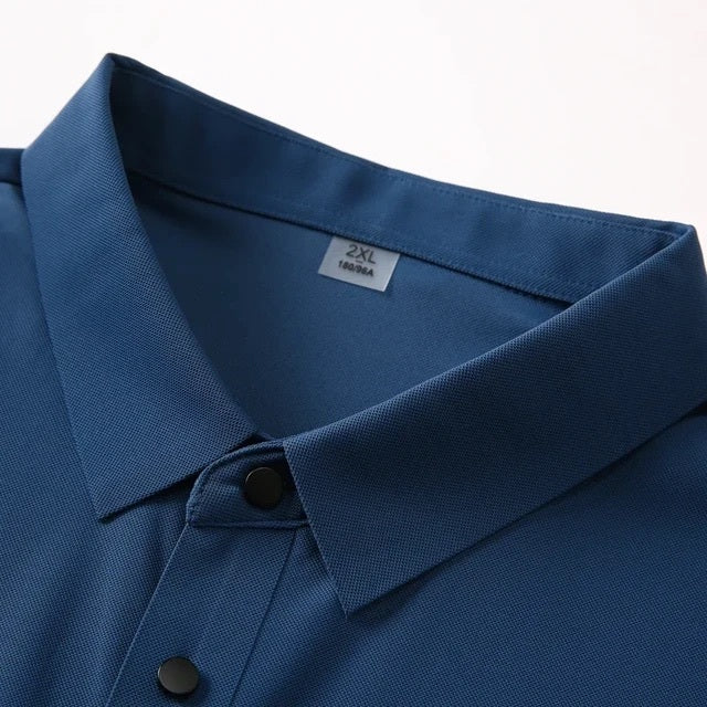 Camisa Polo Masculina em Tecido Gelado Elastico
