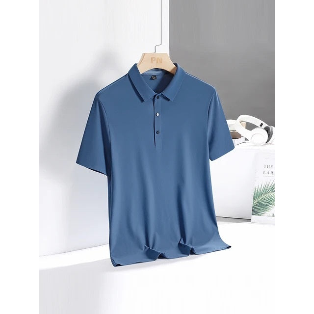 Camisa Polo Masculina em Tecido Gelado Elastico