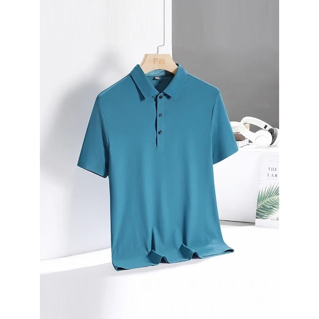 Camisa Polo Masculina em Tecido Gelado Elastico