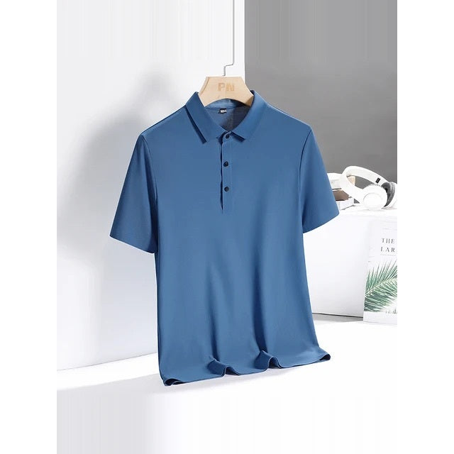 Camisa Polo Masculina em Tecido Gelado Elastico