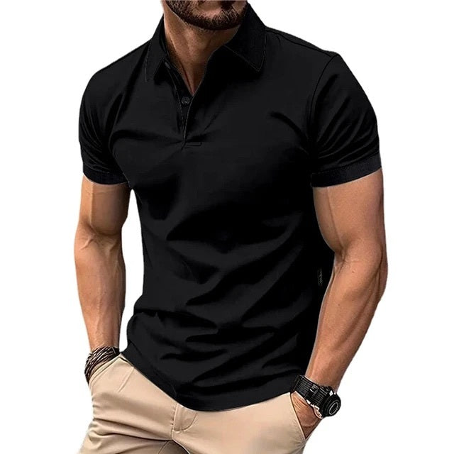 Camisa Polo Masculina em Tecido Gelado Elastico