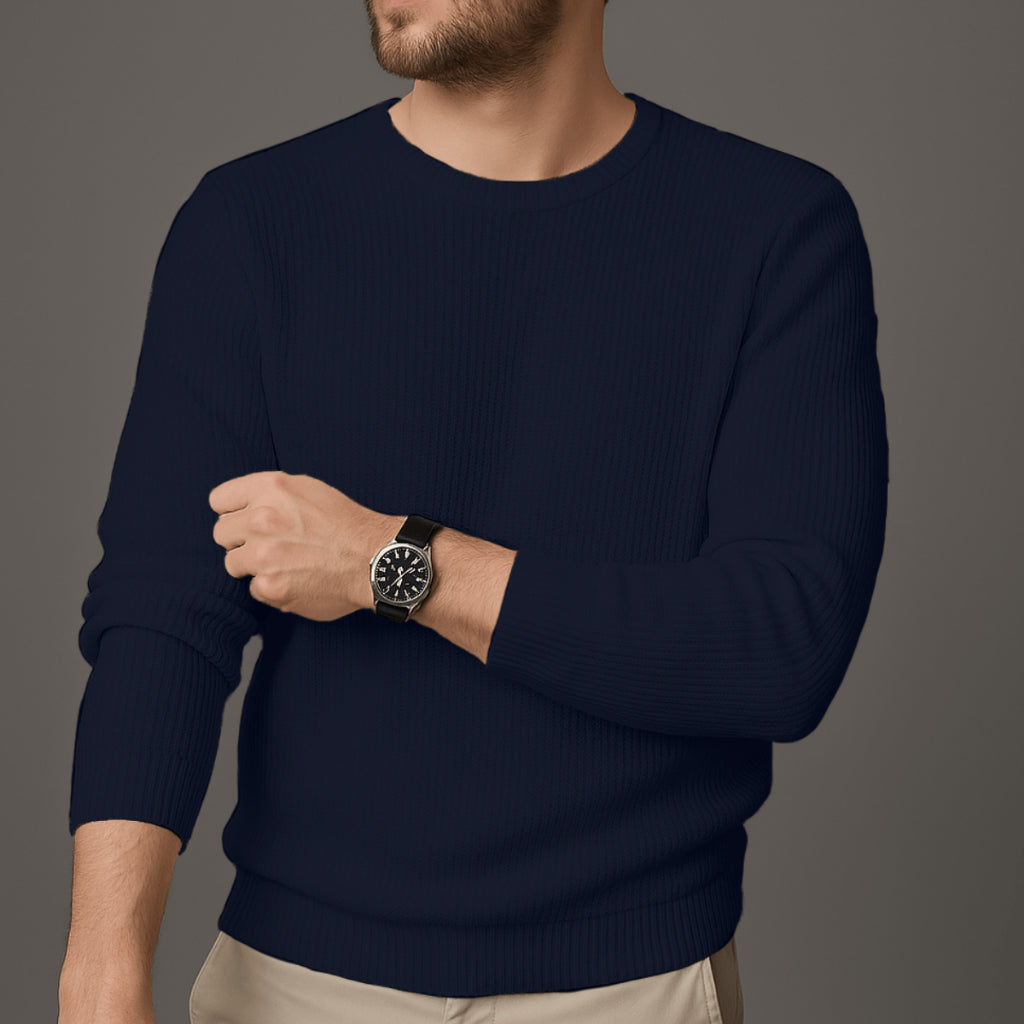 Suéter Blusa Masculino Manga Longa Estilo Moletom De Frio Casual Tricot