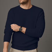 Suéter Blusa Masculino Manga Longa Estilo Moletom De Frio Casual Tricot