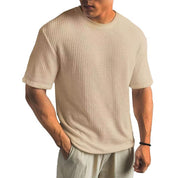 Camiseta Masculina Malha Tricot baly Texturizada Oversize Gramadura 200g/m²