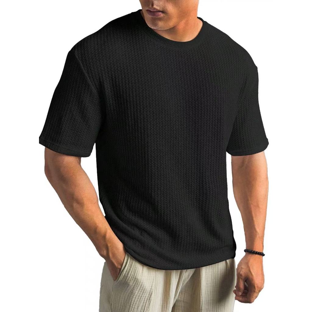 Camiseta Masculina Malha Tricot baly Texturizada Oversize Gramadura 200g/m²