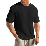 Camiseta Masculina Malha Tricot baly Texturizada Oversize Gramadura 200g/m²