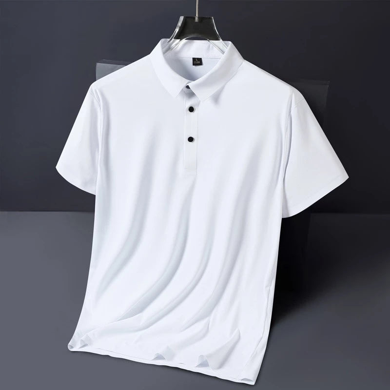 Camisa Polo Masculina em Tecido Gelado Elastico