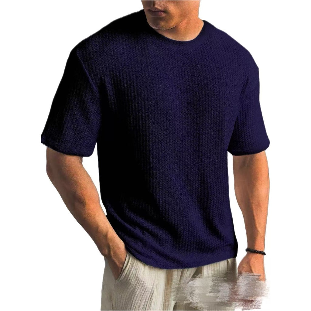 Camiseta Masculina Malha Tricot baly Texturizada Oversize Gramadura 200g/m²