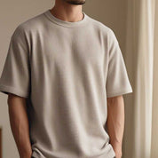 Camiseta Oversized Casual Básica Lisa Reta