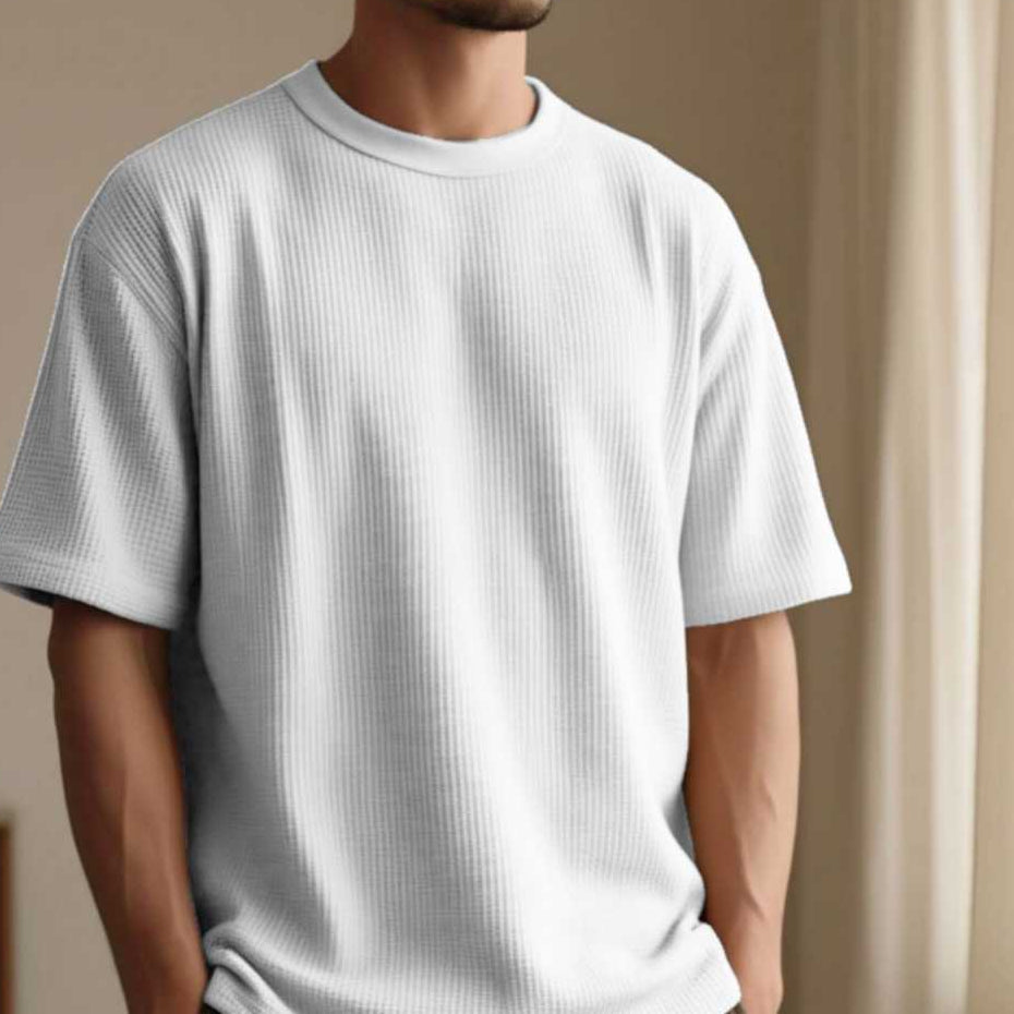 Camiseta Oversized Casual Básica Lisa Reta