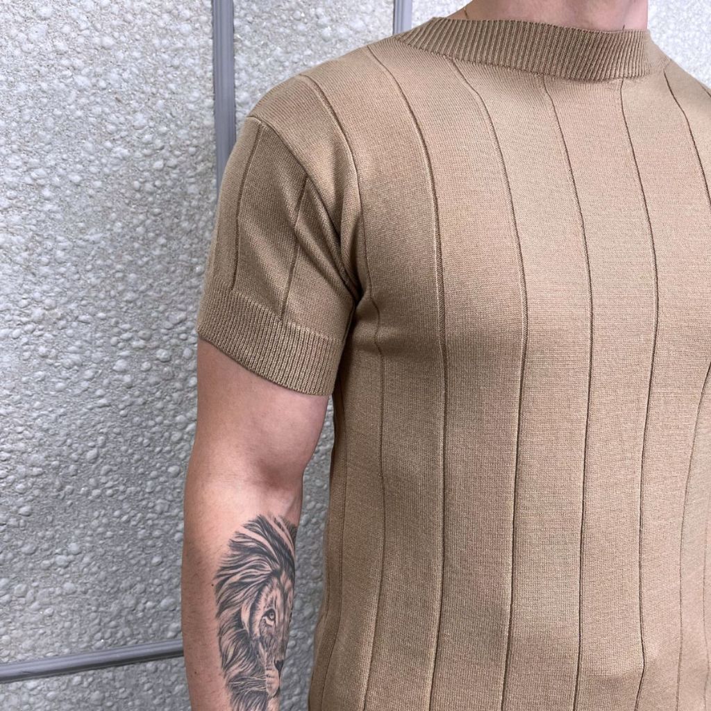 Camiseta Masculina Tricô Modal Social Esporte Fino Poliamida