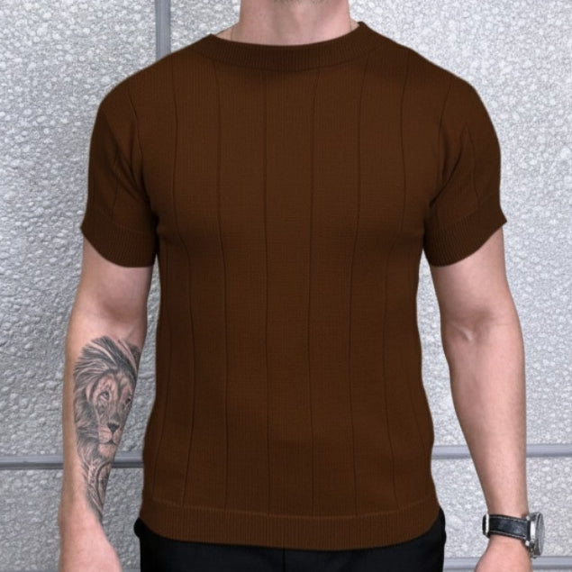 Camiseta Masculina Tricô Modal Social Esporte Fino Poliamida