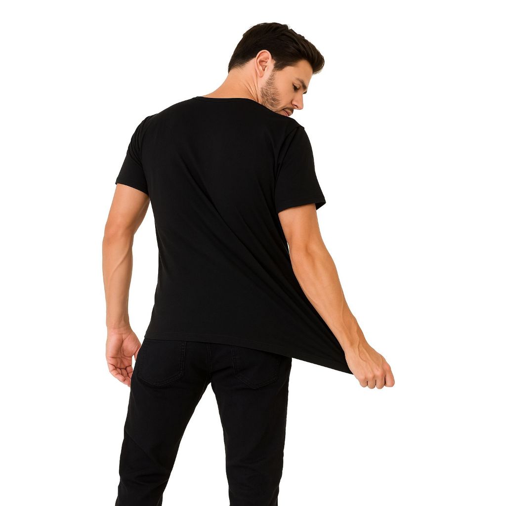 Camiseta Masculina Cotton Pima Premium | Malha Encorpada e Alta Elasticidade