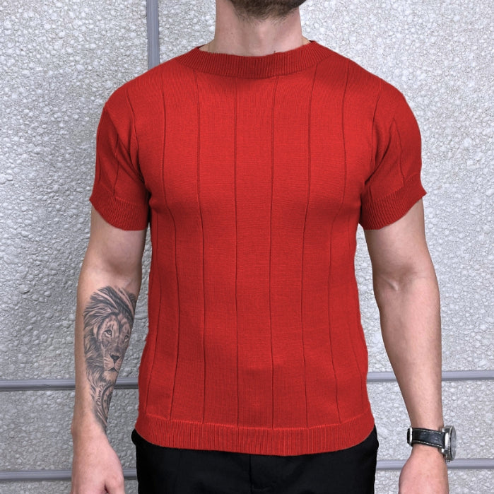 Camiseta Masculina Modal Tricot Texturizado Premium Moda Verão