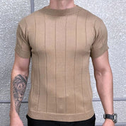 Camiseta Masculina Modal Tricot Texturizado Premium Moda Verão