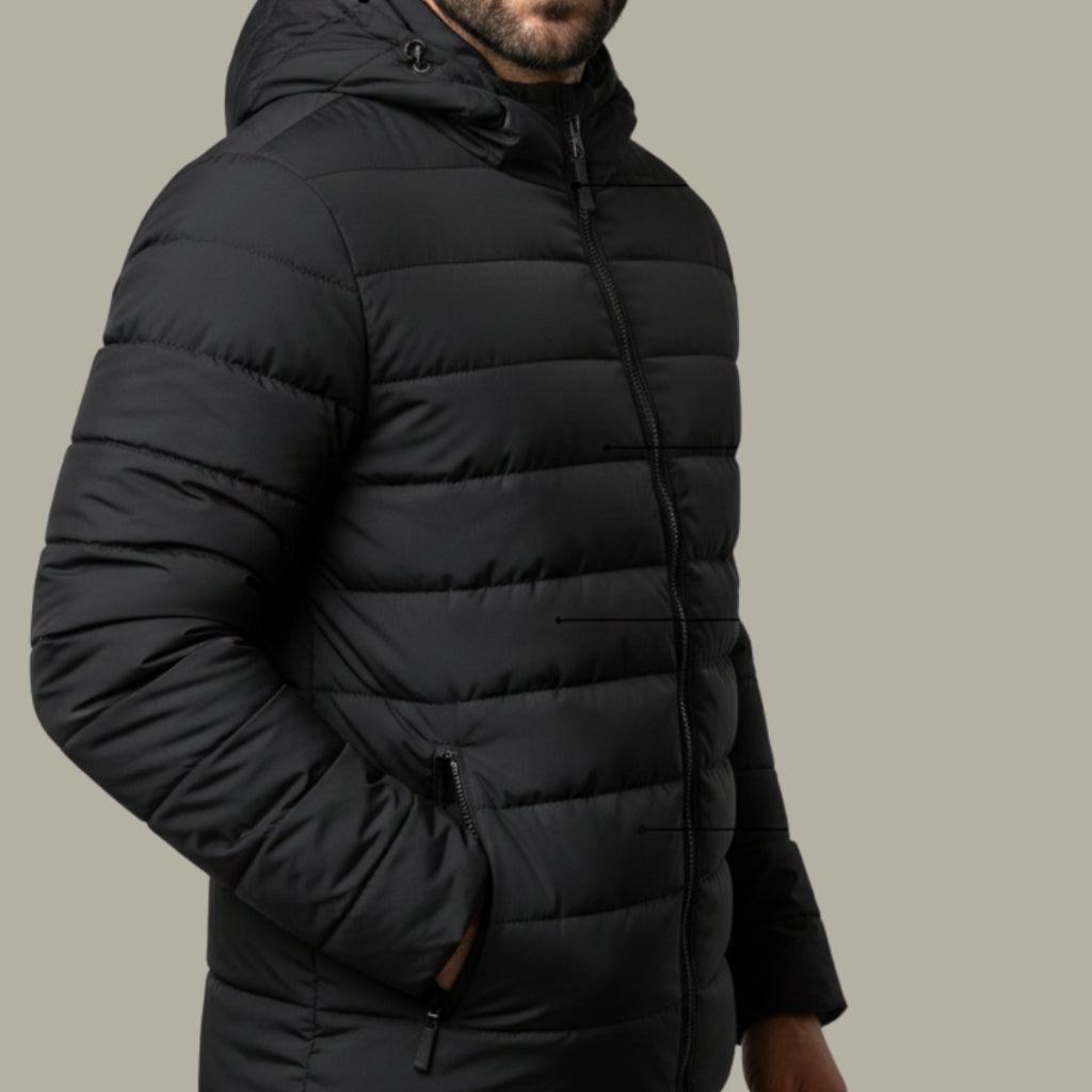 Bobojaco masculino casaco jaqueta Corta Vento Frio Reforçada Capuz Removível Impermeavel