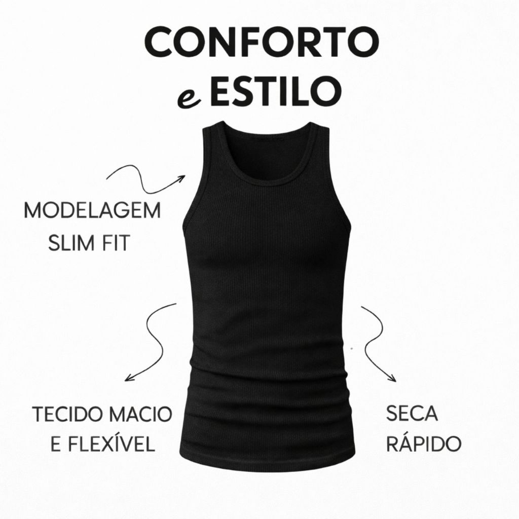 Regata Masculina Básica Uso Diário e Academia Canelada Hip Hop Americana