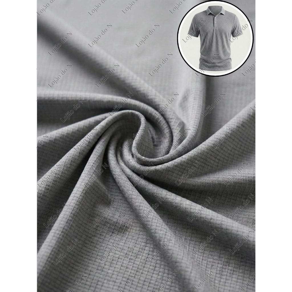 Camisa Polo Masculina em Tecido Gelado Elastico