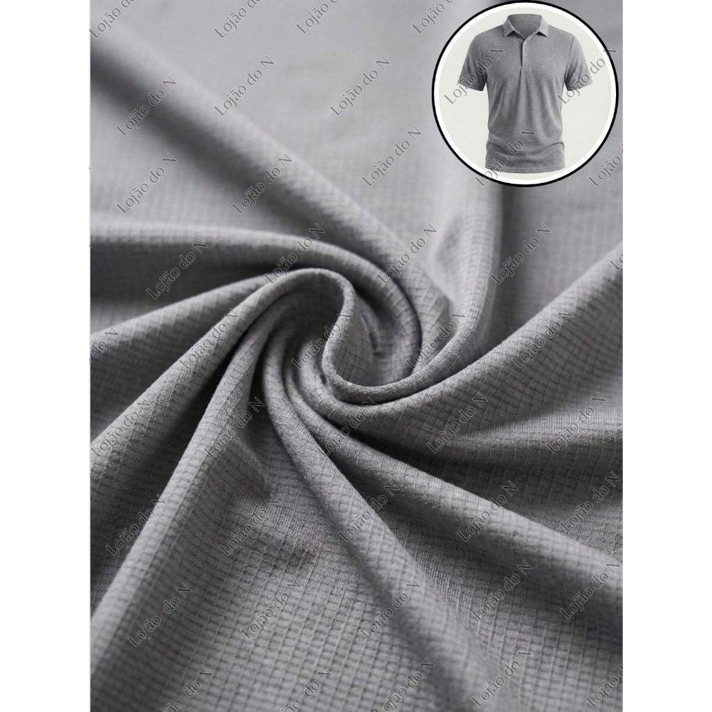 Camisa Polo Masculina em Tecido Gelado Elastico