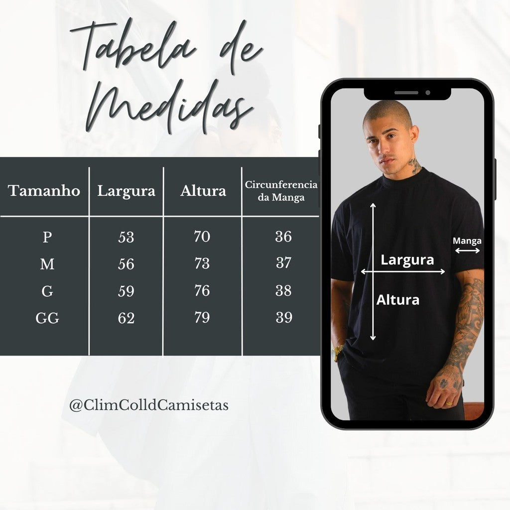 Camiseta Masculina Oversized Camisa Básica Streetwear Malha + Grossa