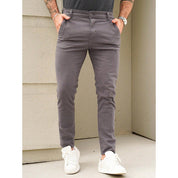 Calça SARJA  Masculina Slim Casual Tradicional