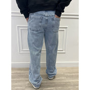 Calça Jeans Reta Cargo Baggy Masculina Balão Larga Carpenter