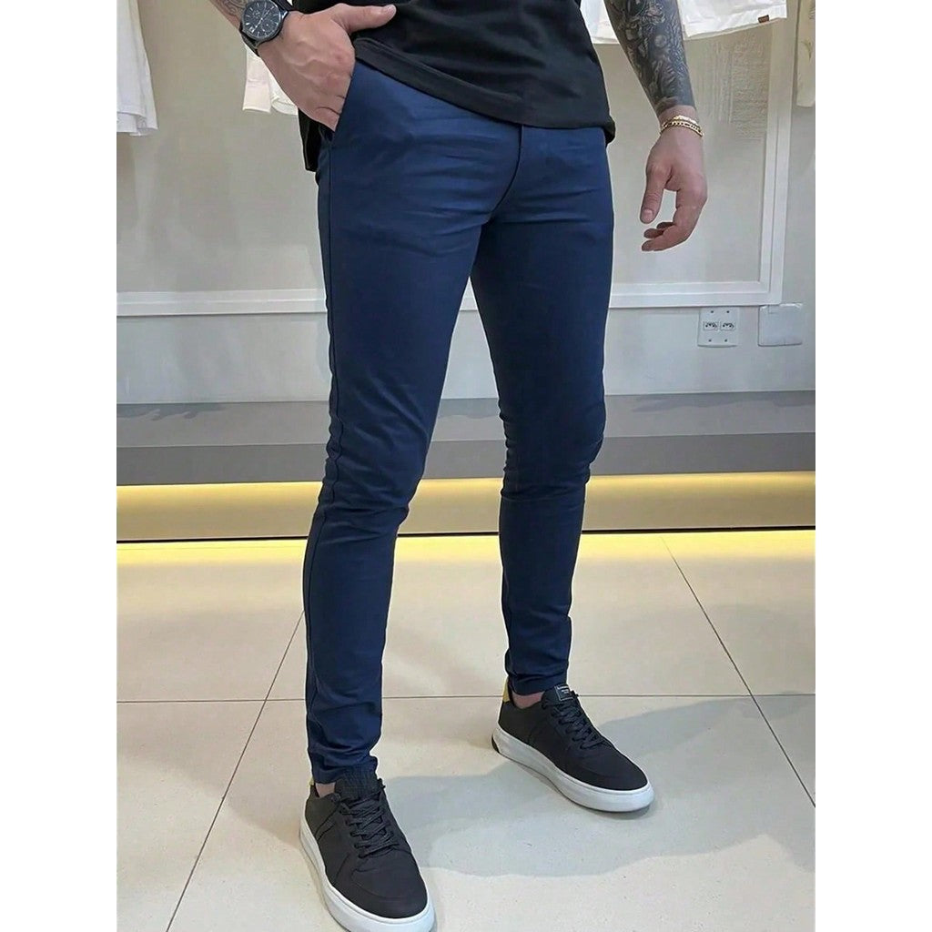 Calça SARJA  Masculina Slim Casual Tradicional