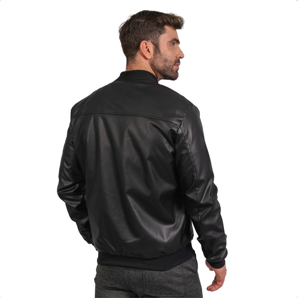 Jaqueta Masculina Courino Ecológico Motoqueiro Inverno Frio