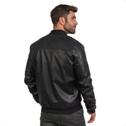 Jaqueta Masculina Courino Ecológico Motoqueiro Inverno Frio