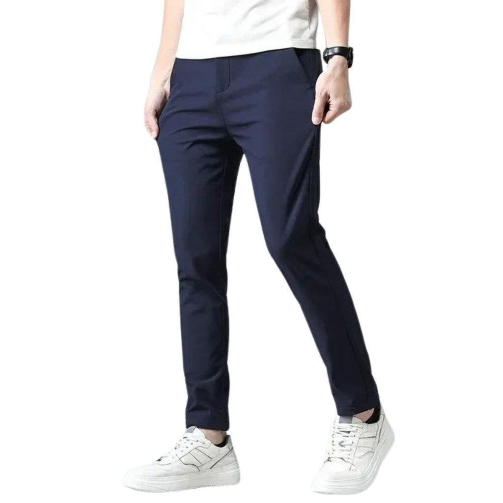 Calça Alfaiataria Masculina Sarja Esporte Fino Chino com Lycra